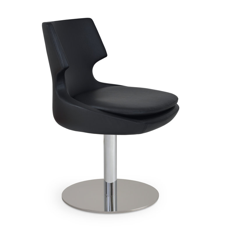 Table ronde Patara, Acier Inoxydable, Noir G