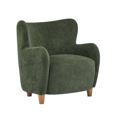 Reshami Wing Back Fabric Upholstered Accent Chair