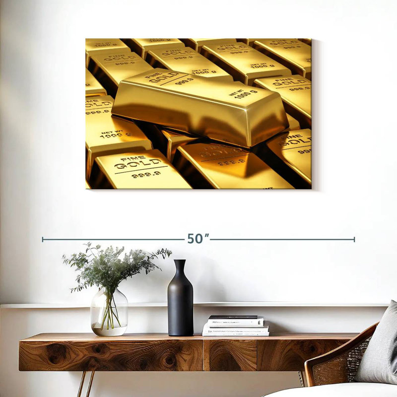 Kerner Gold Bars, 24" H x 36" W