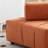 Living Room Armless With Removable Back Pad. Stylish Irregular Line Adornment. Amusing . Suede's Gentle Feel. Customizable Seating Combinations. High Density Foam For Relaxation. . 33.1" Depth X