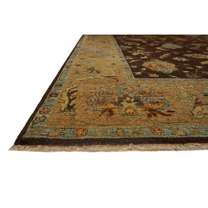 Essence Hand Knotted Wool Area Rug, Rectangle 9' x 12'