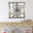 Wall Clock 24" Square Oversized for Living Room decor with Real Moving Gears America Collection-94246275