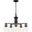 Lustre noir mat 5 lumières Baltic