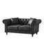 Canapé en tissu 66 po Chesterfield ‌Tech, canapé à accoudoirs roulés en tissu High-Tech, canapé rembourré de style Mid-Century, canapé 2 places pour salon, bureau, appartement, noir-806731856-806731862