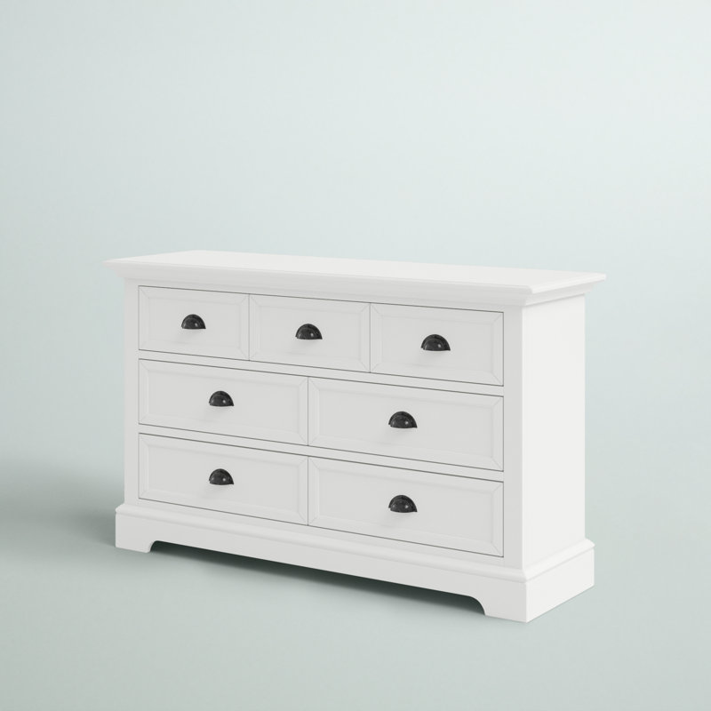 Huey 58'' W 7 - Drawer Dresser, True White