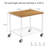 Savieon 13.8'' H x 16.5'' W Printer Stand with Wheels-625356666