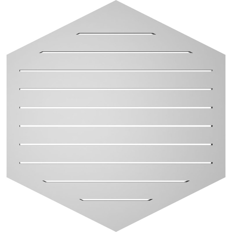 Pente verticale verticale en uréthane 6 pi, 36" H x 34" W x 1.5" D