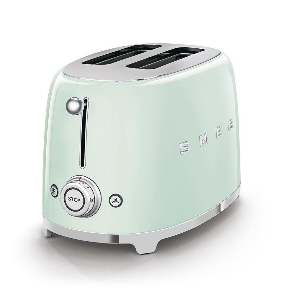 SMEG 50s Style 2-Slice Toaster, Pastel Green