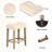 Brown Bar Table With Practical Power Strip And Rustic Look