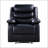 Eilbra Black Synthetic Leather Power Motion Recliner With Pocket Coil Seat And KD Design For Easy Assembly
