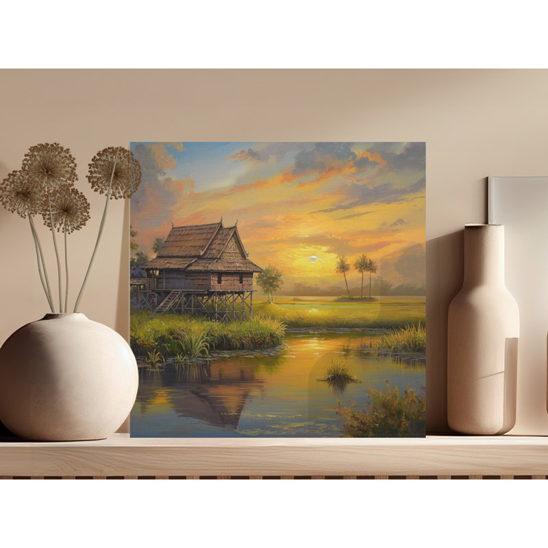 1 Piece Wrapped Canvas Wall Art Set, 15.24 cm H x 15.24 cm W