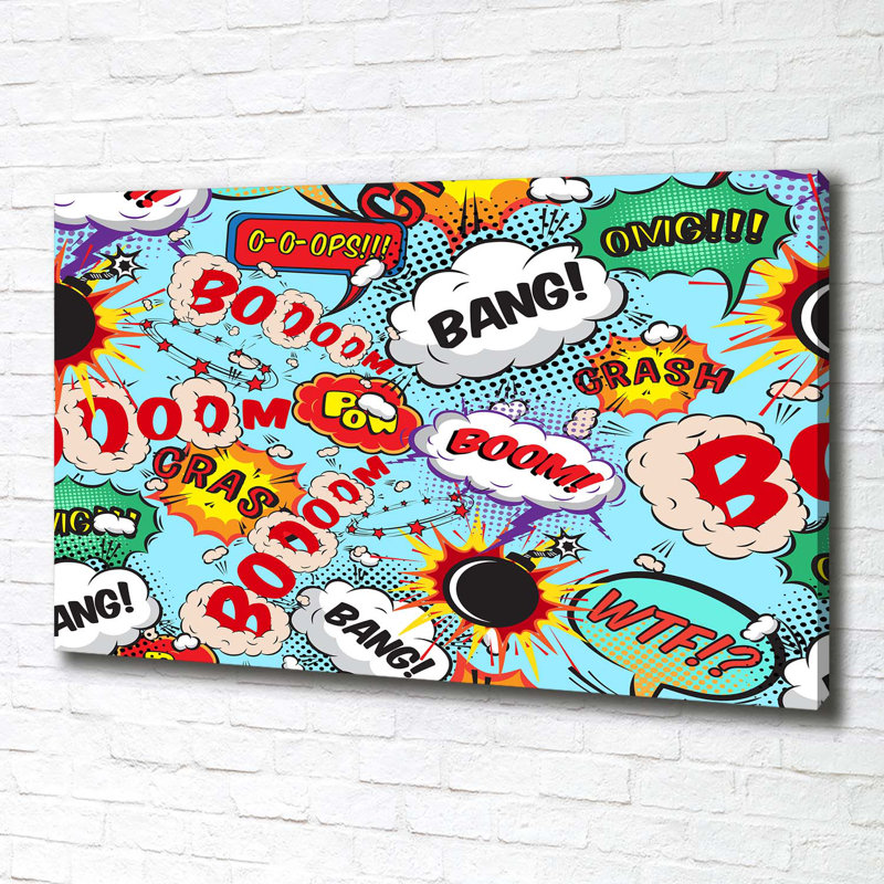 Canvas Print - Wall Art - Prints On Canvas - 100X70 Image Picture Theme: Comic Book