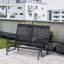 Chaise berçante à bascule en osier pour 2 personnes avec système de bascule en rotin PE tissé à la main avec système de bascule ergonomique pour la terrasse, le jardin, le porche et la pelouse