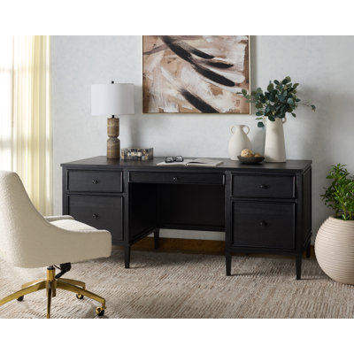 Bureau en bois 5 tiroirs Nantwich