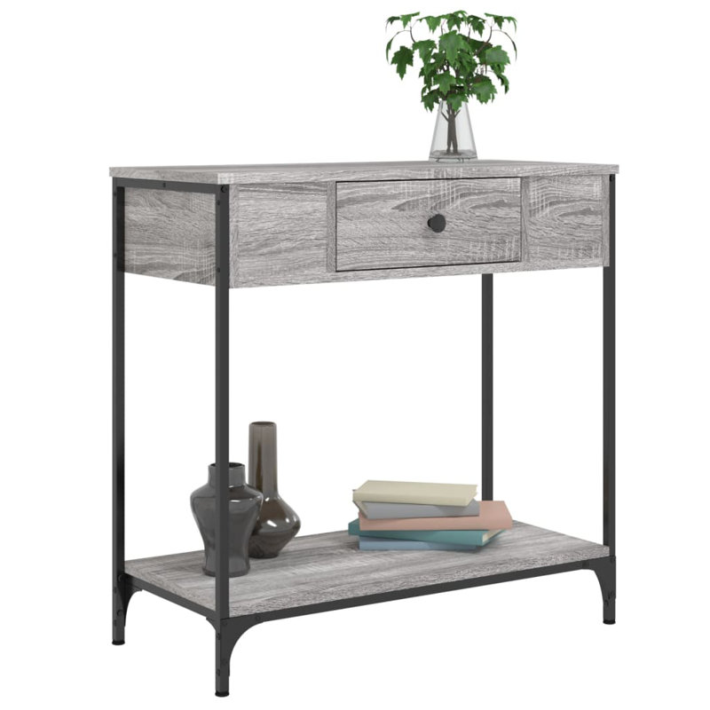 Console Table, 75cm H x 75cm W x 34.5cm D, Grey Sonoma
