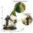 Jusleen 11.4'' Large Cute Flocked Garden Statue With Solar LED Lights
