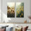 Collection de 2 panneaux rétro Vintage Rainy Day I - Floral Wall Art