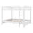Wood Queen Size Bunk Bed With Ladder-2069216039