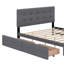 Grand lit plateforme tapissier avec tiroirs et lit gigogne-117902268