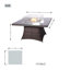 4-Seat Square Fire Pit Table