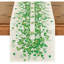 Chemin de table Shamrock, feuilles et cœur