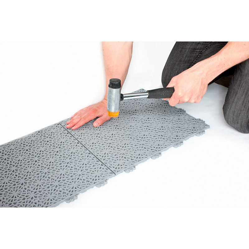 Mats Inc. Bergo 2.4 " L x 2.5 " W Polypropylene Interlocking Corner Piece