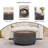 29.5 Inch Round Storage Ottoman Coffee Table,Modern Circle Coffee Table With Storage With Removable Lid Top And Solid Wood Legs,Large Round Ottoman For Bedroom,Living Room-1061834924