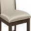Ensemble de 2 chaises à hauteur de comptoir Davin en tissu gris