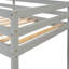 Lit mezzanine avec escalier, gris-733197109