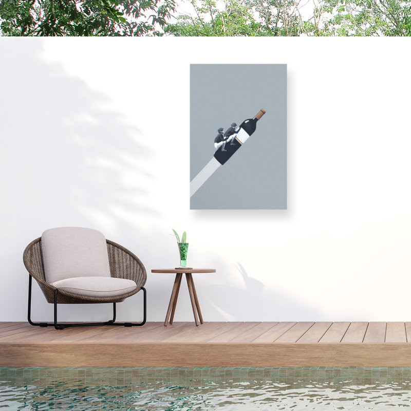 Impression sur toile «Bachelor Ride jusqu'à l'aube» par Maardin Leon, H 32 po x l 22 po x P 1,5 po