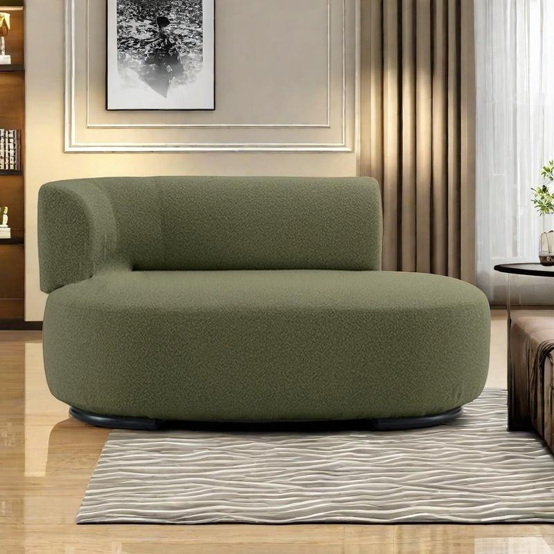 Chaise en bois massif élégante et confortable, Orienté à droite, Vert