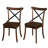 Cramlington Wood and Steel X-Back Side Chair-1308949529
