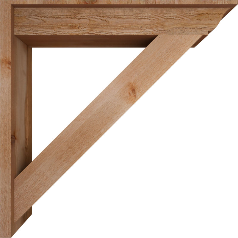 Persienne traditionnelle en bois rustique, P 44 po x H 44 po, Cèdre rouge de l'Ouest de 8 po (sciage brut)