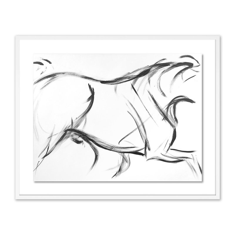 The Walk Print by Donna Bernstein, White, 32" H x 40" W x 2.5" D