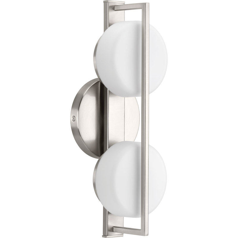 Barre de salle de bain à intensité variable Kameron, Nickel brossé