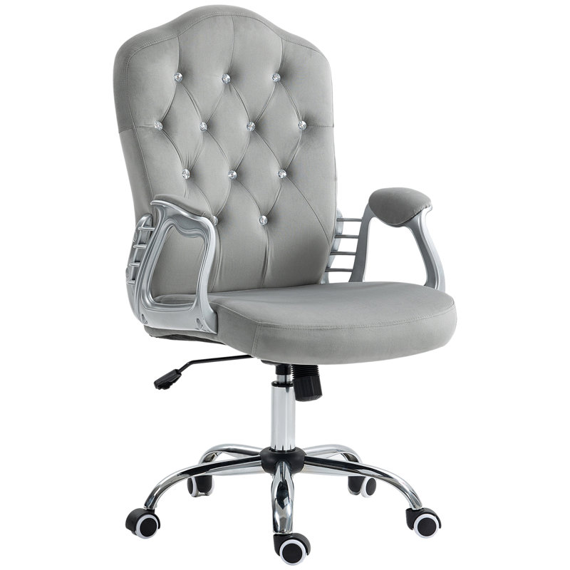 Chaise de bureau Vinsetto, Gris clair