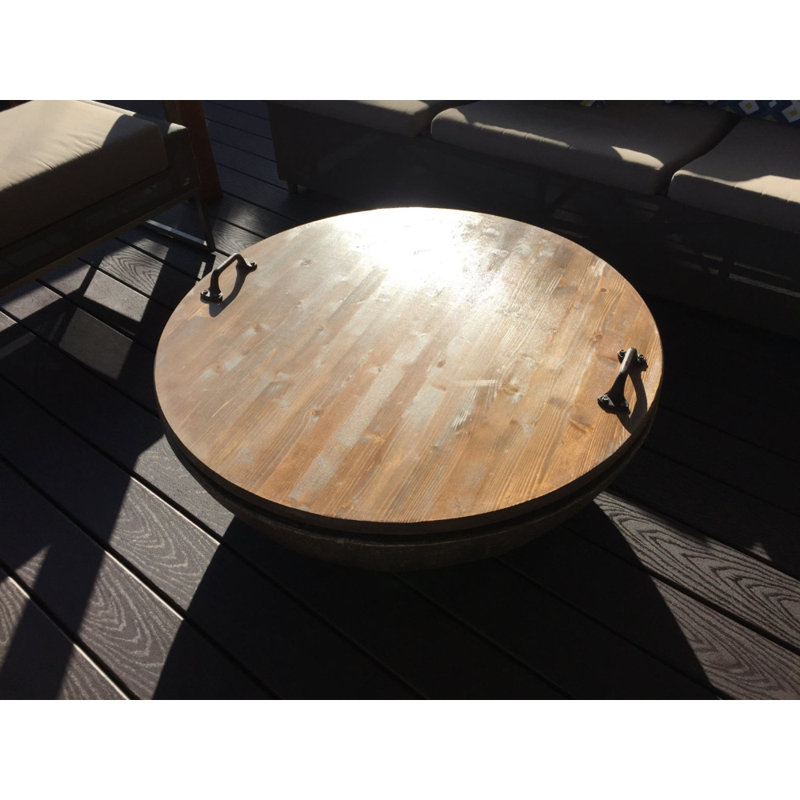 Wood Firepit Lid, 40" W x 40" D