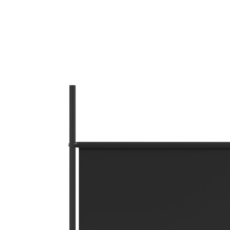 Kasimir Folding Room Divider, Black, 4, 200cm H x 200cm W