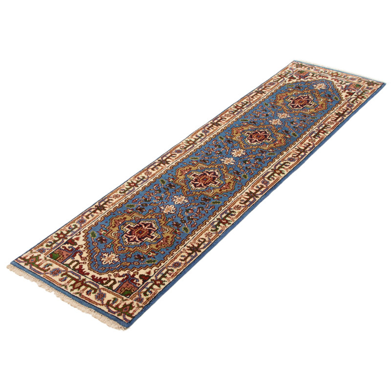 Tapis bleu Serapi Heritage 2 pi 6 po x 9 pi 11 po