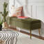 Banc de rangement rembourré en velours Kajana-1744313859