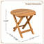 Table basse de patio pliable