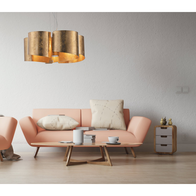 Fergerson 5 - Light Unique/Statement Pendant, Gold