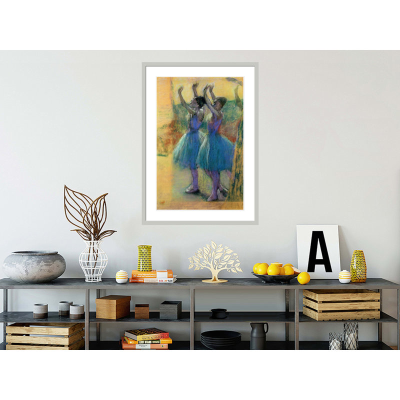«Two Blue Dancers» par Edgar Degas, impression giclée encadrée, H 41,5 po x l 29,74 po