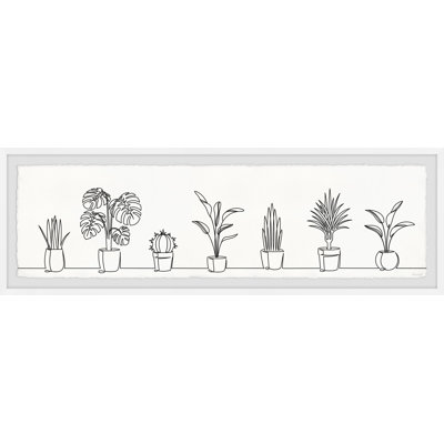 Meet My Plants 1 Piece Single Picture Frame Panoramic Wall Art