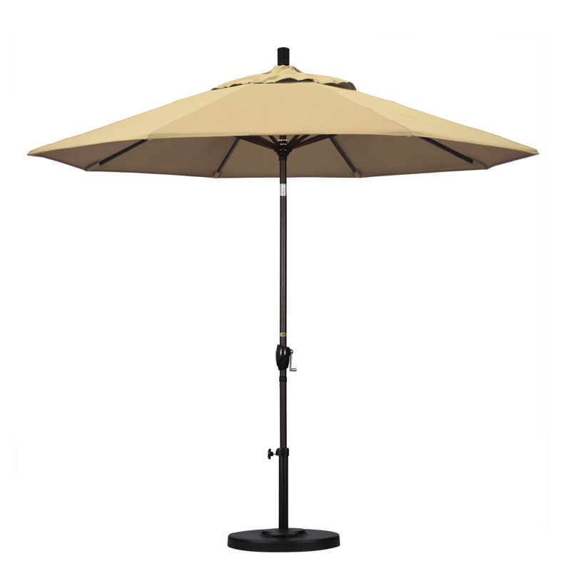 Parasol de marché 9 pi Ayomipo, Beige antique, Hammertone Grey