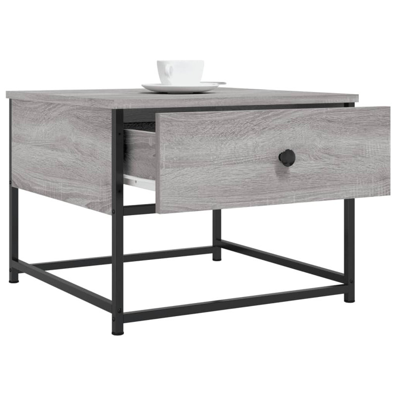 Beya Coffee Table with Storage, Grey Sonoma