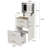 3 In 1 Bedroom Vanity, White Dressing Desk With Visible Glass Desktop, Drawers And Wide Storage Makeup Vanity Fluffy Bench Large Organizer Drawer