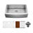 Elite Workstation 33'' L Single Bowl Stainless Steel Kitchen Sink