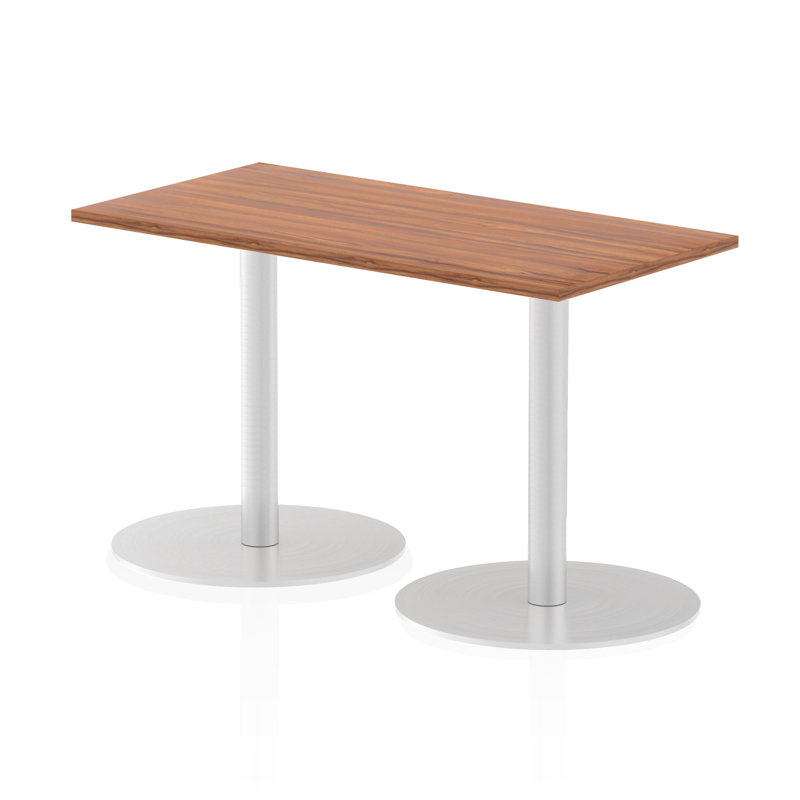 Leondre Rectangle Manufactured Wood Conference Meeting Table, Walnut, 72.5cm H x 120cm W x 60cm D