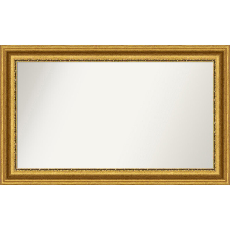 Miroir de salle de bain Jashawna, 26,75 po x 43,75 po, Doré